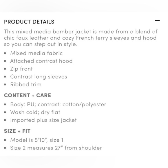 Torrid Faux Leather Motorcycle Hooded Bomber Jacket Size 10 M/L - Picture 6 of 13